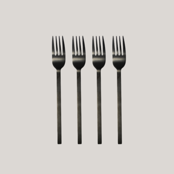 Leeff gebaksvorken Charlot set of 4 black