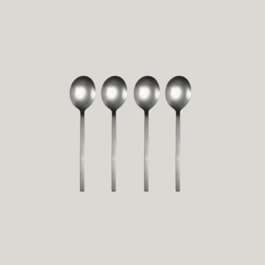 Leeff Spoons Charlot set of 4 silver