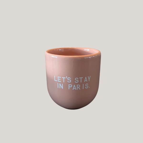Kopje Lets Stay in Paris - Roze
