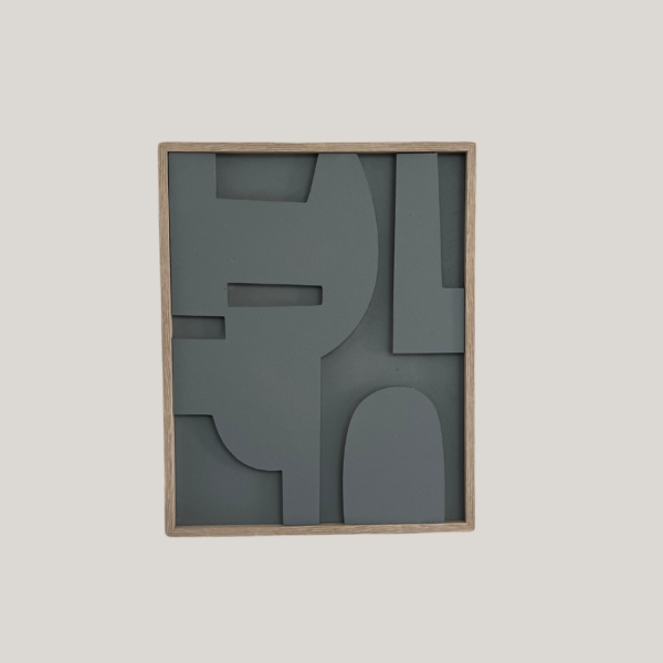 Wall art grey element
