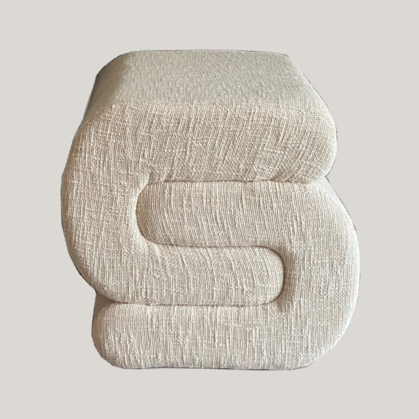 Poef Boucle - Creme