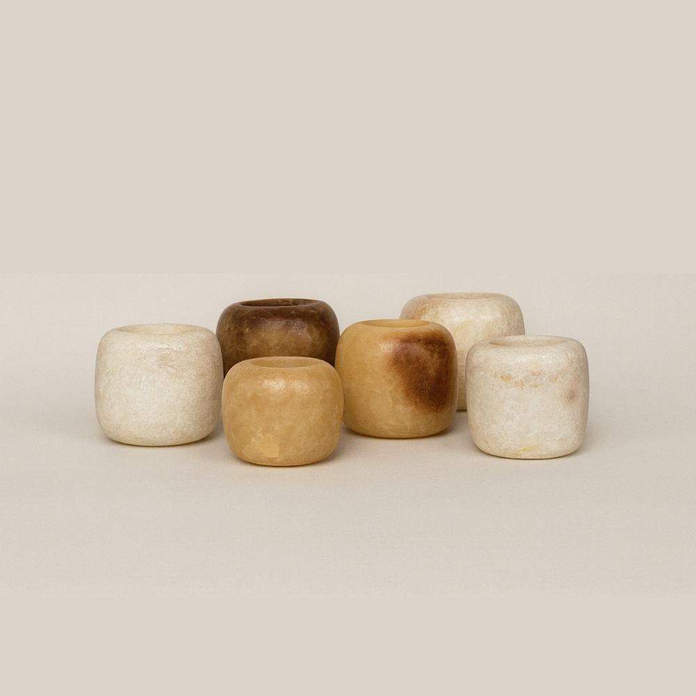 Alabaster rond assorti