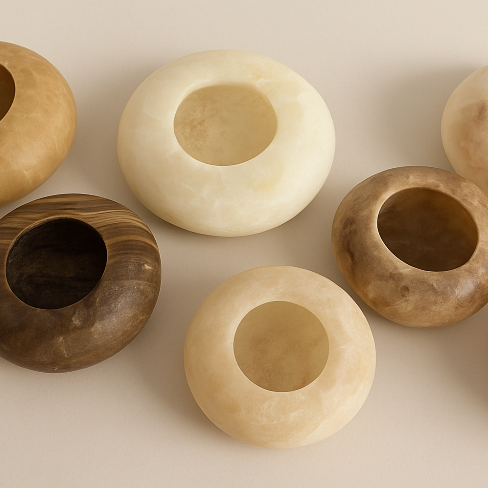 Alabaster Frisbee above